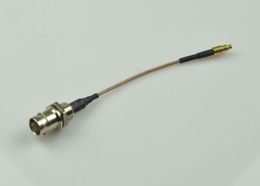 China Fêmea de pequenas perdas de BNC MMCX ao conjunto de cabo coaxial reto masculino do RF do conector fornecedor
