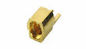 O ouro chapeou conectores coaxiais de MMCX RF, conector fêmea de Jack da montagem reta da borda fornecedor