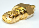 Fêmea dos conectores coaxiais SMA do bronze MMCX RF MMCX ao adaptador masculino fornecedor
