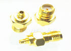 Fêmea dos conectores coaxiais SMA do bronze MMCX RF MMCX ao adaptador masculino fornecedor