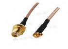 Fêmea dos conectores coaxiais SMA do bronze MMCX RF MMCX ao adaptador masculino fornecedor